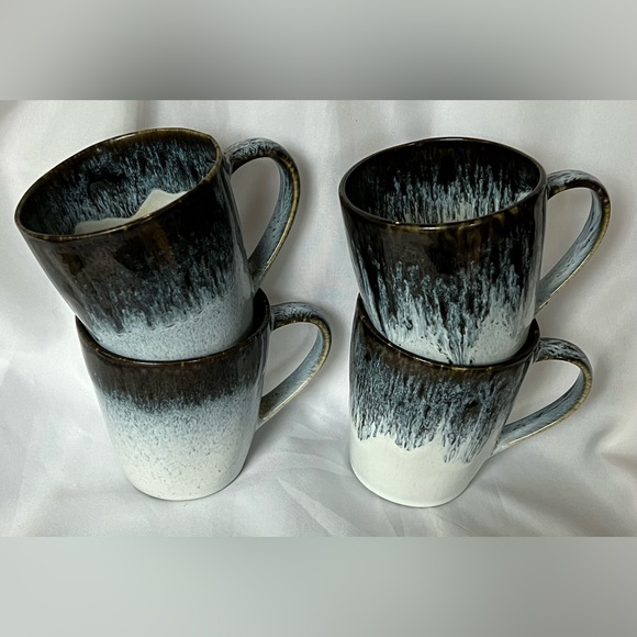 Reactive Glaze Stoneware Mugs Set of Four by West Elm. - Picture 4 of 9